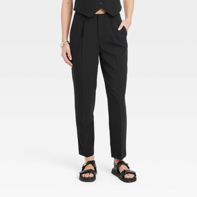 Photo 1 of Size 10 Women's High-Rise Tailored Trousers - a New Day™ Black 
