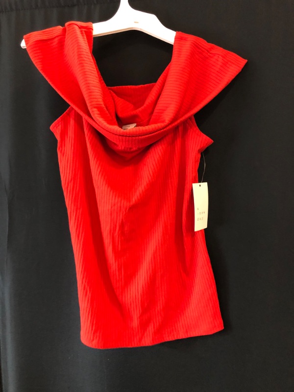 Photo 2 of Medium Women's Slim Fit Short Sleeve Off the Shoulder Top - a New Day™ Red 
