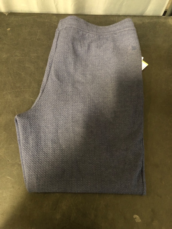 Photo 2 of XXL Men's Textured Fleece Joggers - All in Motion™ Navy Blue 
