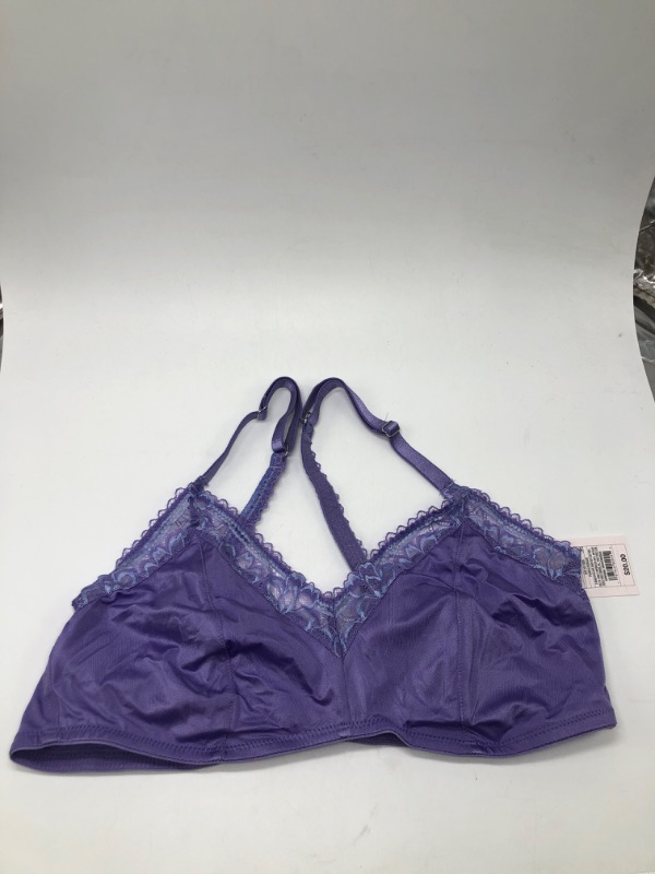 Photo 1 of Large Women's Lace Trim Lingerie Bralette - Auden Purple 
