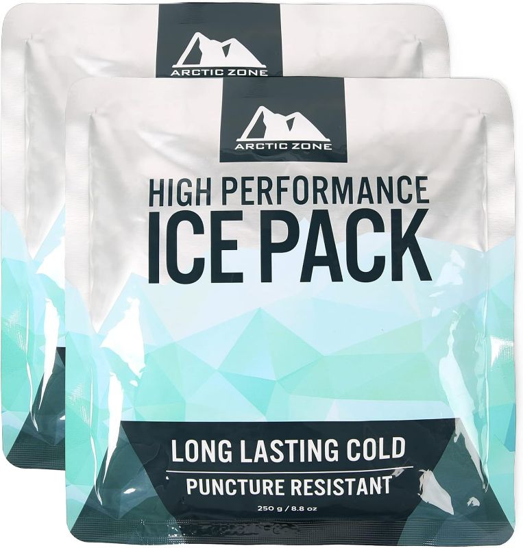 Photo 1 of Arctic Zone High Performance Ice Pack for Lunch Boxes, Bags, or Coolers, Set of 2-250 Grams Each