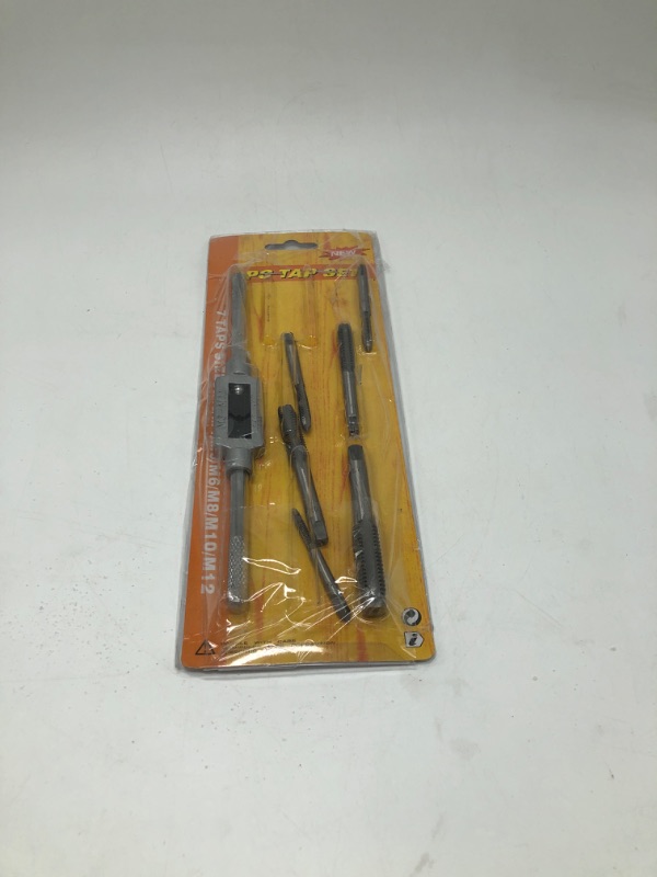 Photo 2 of 8pcs Thread Machine Taps Set, Adjustable Tap Wrench Set with Metric Thread Tap M3/4/5/6/8/10/12 Insert Screw Taps