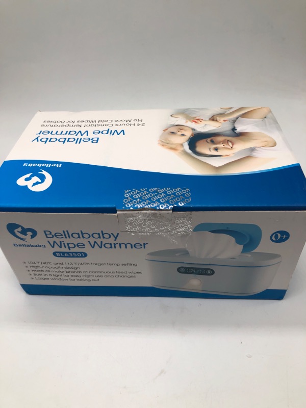 Photo 3 of Bellababy Wipe Wamer for Vehicle and Home Use, Baby Wet Wipes Dispenser and Diaper Wipe Warmer with Night Light,Temperature Display,No Need Water and Sponge