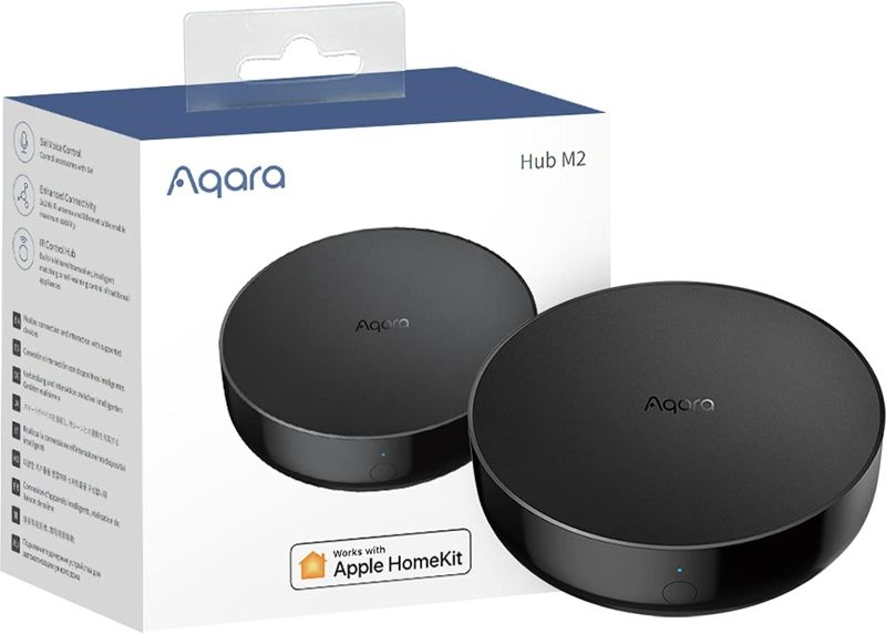 Photo 1 of Aqara Smart Hub M2 (2.4 GHz Wi-Fi Required), Smart Home Bridge for Alarm System, IR Remote Control, Home Automation, Supports Alexa, Google Assistant, Apple HomeKit and IFTTT