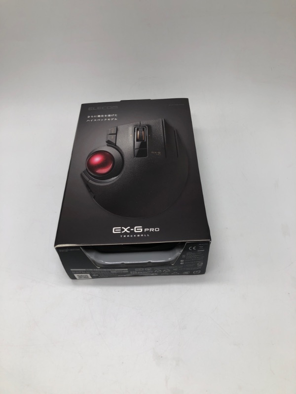 Photo 3 of ELECOM Trackball Mouse Wireless, Ergonomic Mouse, 3 Device Connection, Wired (USB), Bluetooth, Track Ball Mouse, Thumb Control, Compatible for PC, Laptop, Mac, Windows, macOS, EX-G Pro (M-XPT1MRXBK)
