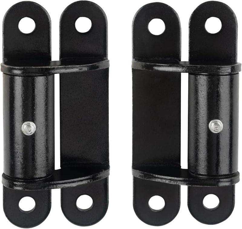 Photo 1 of Heavy Duty 7” Face Mount Bolt on Weld on Roller Bearing Gate Hinges for Large Heavy Driveway Gates Up to 1100 Pounds, 2062P Lubricable Iron Gate Hinge (1 Pair)