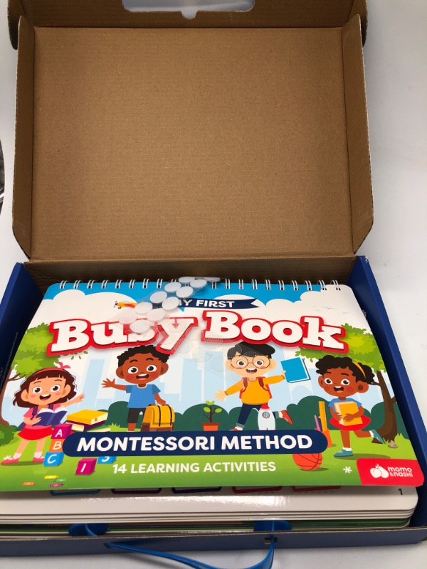 Photo 2 of Montessori Busy Book for Toddlers Ages 3 and Up - Pre K Preschool Learning Activities - Autism Sensory Toys Educational Toys for Kids - My Preschool Busy Book Ages 3, 4, 3-5 Reading Handwriting Aids