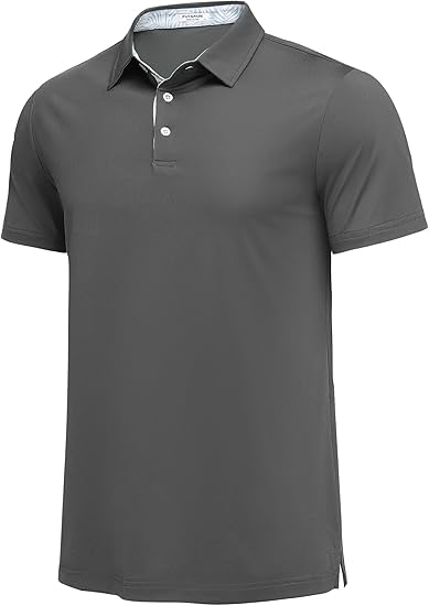 Photo 1 of ***SIZE S***    PINSPARK Mens Polo Shirts Short Sleeve Moisture Wicking Dry Fit Performance Casual Collared Polo Golf Shirts for Men