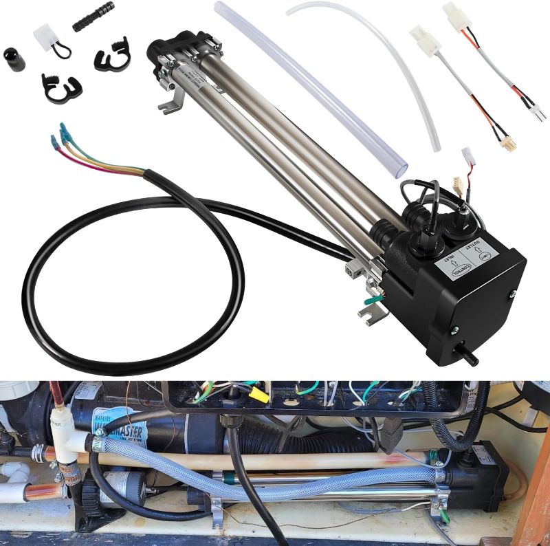 Photo 1 of 26-C3160-1S Double-Barrel Low-Flow Titanium Heater with Sensors 6.0KW For Watkins/Hot Spring/Tiger River/Limelight Hot Tub Spa No-Fault Heater, 1.5/6.0KW 120/240 Volt, Replace 26-C3160-1S, 73790
