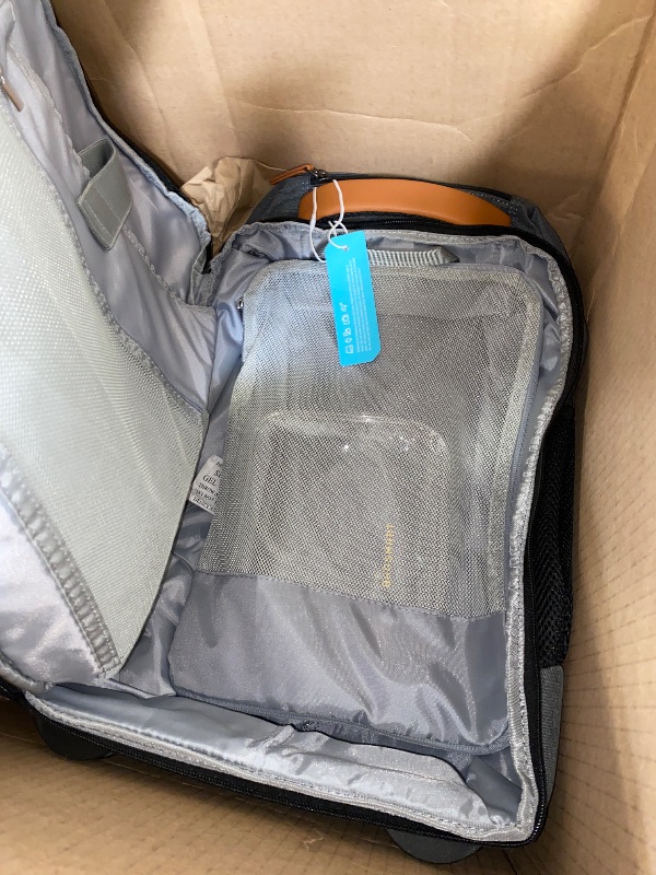 Photo 1 of BAGSMART Rolling Travel Backpack,17 Inch Large Roller College Backpack Luggage Carry on with 2 Packing Cubes, Water-Resistant Travel Laptop Backpacks with Wheels for Adults, Gray
