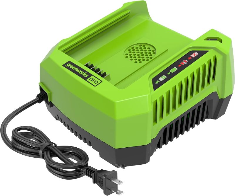 Photo 1 of Greenworks PRO 80V Lithium Ion Single Port Rapid Battery Charger GCH8040