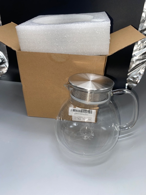 Photo 1 of 1 Set Filter Teapot Glass Teapot with Infuser Glass Tea Infuser Handheld Water Jug Teapots for Tea Household Glass Clear Glass Teapot Loose Leaf Tea Kettle Portable Tea Jug
