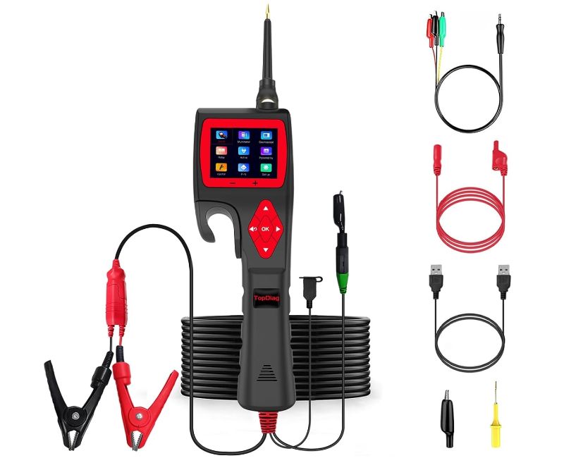 Photo 1 of P200 Power Circuit Probe Kit - Automotive Circuit Tester with 2024 Online Update, 9~30V Voltage Range, Multimeter, Relay Test, Fuel Injector Tester, Activating Component, Oscilloscope Mode
