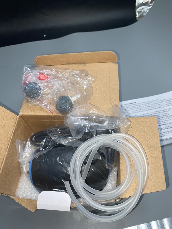 Photo 1 of HITOP 3W Quiet Aquarium Air Pump: 80GPH Adjustable Fish Tank Air Pump with Dual Output, Powerful Shark-Shaped Aquarium Aerator, Aquarium Oxygen Pump for up to 100Gallon Tank
