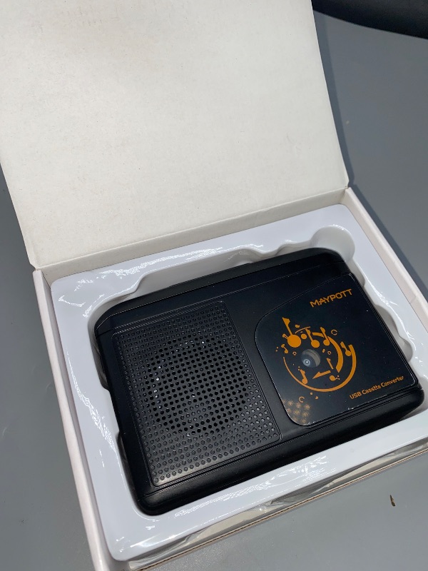 Photo 1 of Cassette Tape Player, Maypott Portable Walkman Cassette Player Cassette Tape Recorder Audio Cassette to Digital Converter via USB, Compatible with PC/Laptops, Built-in Speaker&Headphone, Full Stereo
