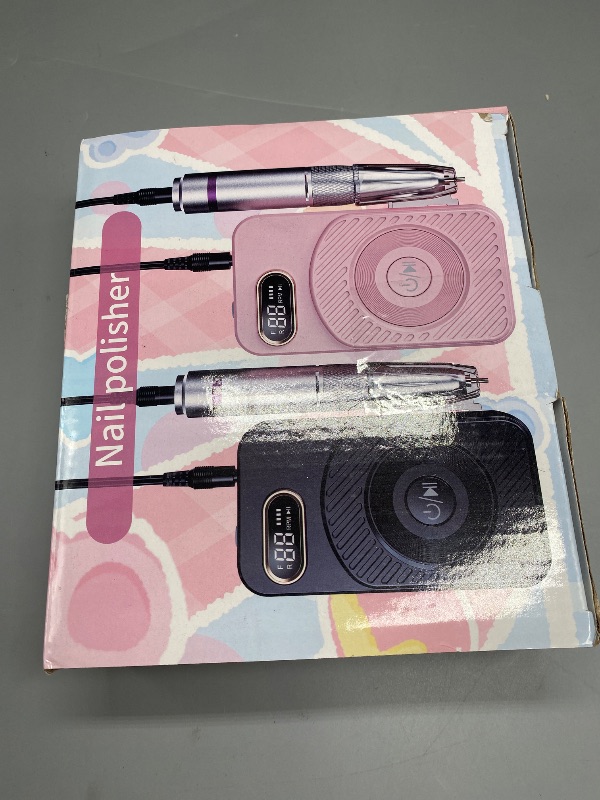 Photo 1 of Nail Drill 45000RPM, Rechargeable Nail Drill Cordless, Professional Electric Battery Operated Nail File for Thick Toenails with11 Bits Kit for Manicure Remove Gel Polish

