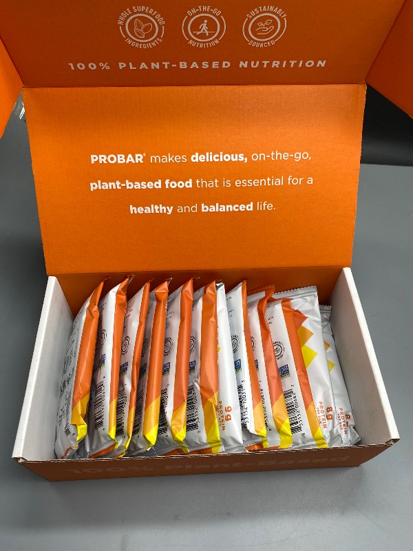 Photo 1 of PROBAR - Meal Bar 12 Flavor Variety Pack - Natural Energy, Non-GMO, Gluten-Free, Plant-Based Whole Food Ingredients, 3 Ounce (Pack of 12) - Flavors May Vary
