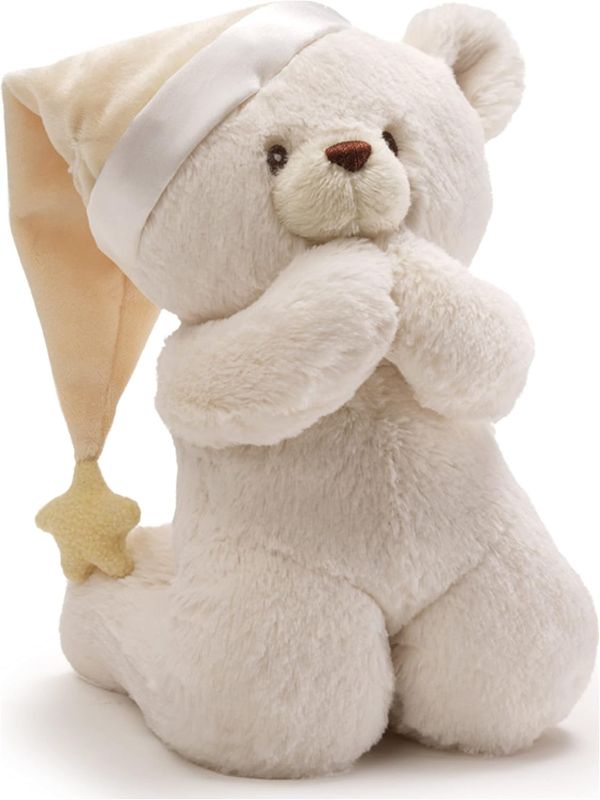 Photo 1 of Baby GUND Prayer Teddy Bear Musical Stuffed Animal Plush, 8"
