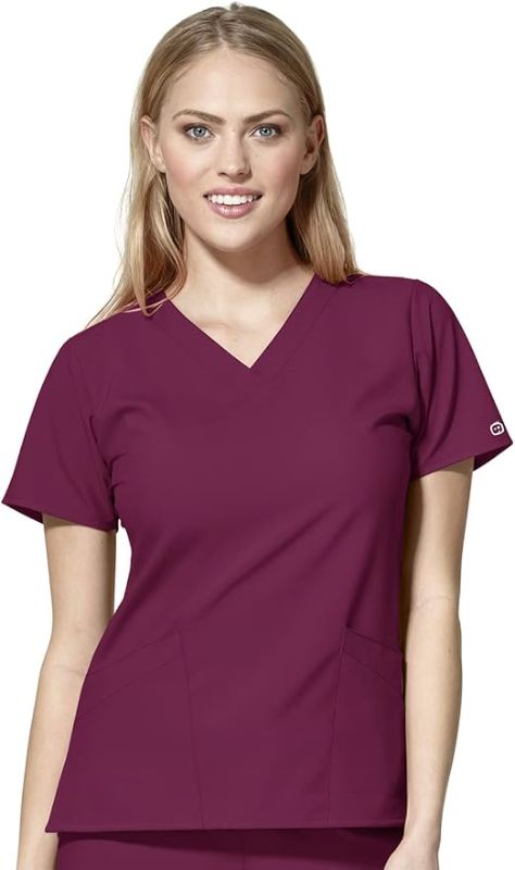 Photo 1 of (1X) WonderWink Women's Basic V-Neck Top