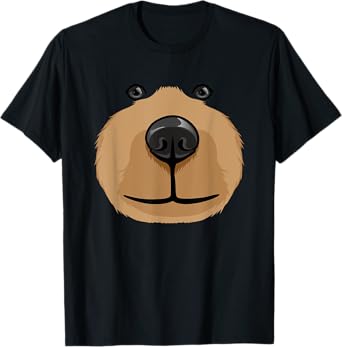 Photo 1 of (XL) Cute Cartoon Bear Face Head Costume Party Halloween T-Shirt
