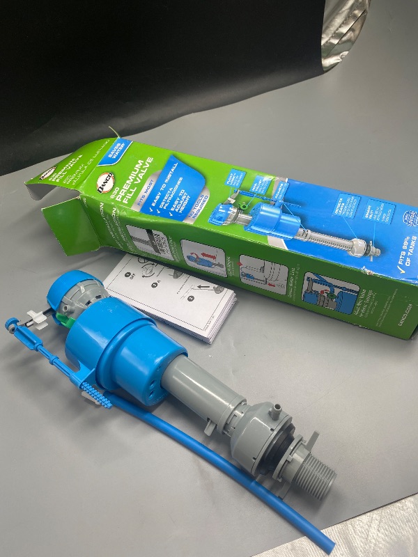Photo 1 of Danco HC630 Toilet Fill Valve Repair Kit HC630T, 3.3" x 3.3" x 12.8", Blue

