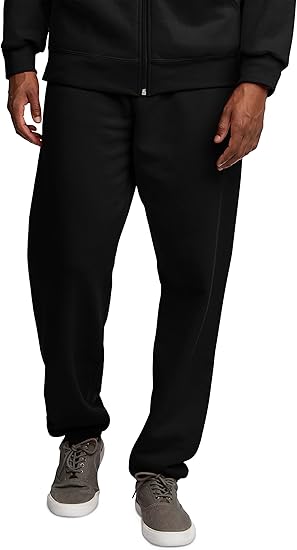 Photo 1 of XLARGE Fruit of the Loom Eversoft Fleece Elastic Bottom Sweatpants with Pockets, Relaxed Fit, Moisture Wicking, Breathable
