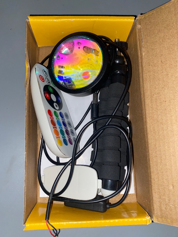 Photo 1 of QUIGO Sunset Lamp Projector Sun Lamp Sunlight Lamp Sunset Light Sunrise Solset Projection 16 Color Changing Rainbow Led Lights with Remote App Controlled Night Light TIK Tok Room Decor Aesthetic

