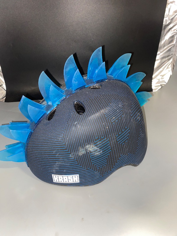 Photo 1 of BLACK & BLUE- Krash Vector Victor Helmet
