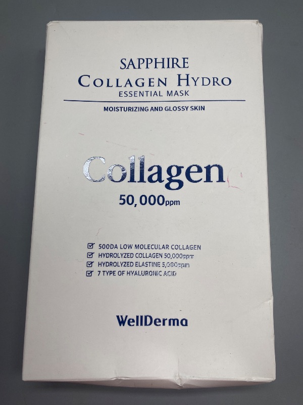 Photo 1 of WELLDERMA Sapphire Collagen Hydro Essential Mask 10 Sheets Skin Soothing Calming
