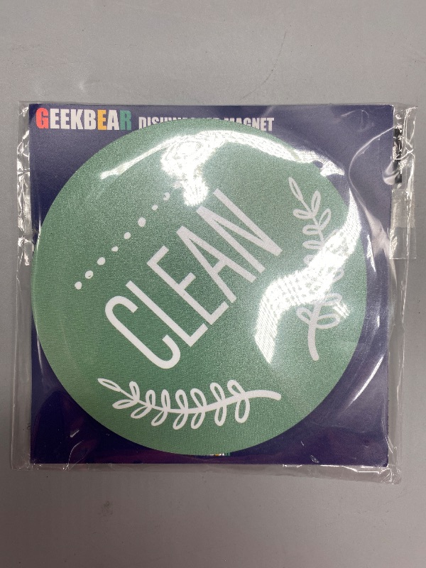 Photo 1 of GEEKBEAR Clean Dirty Magnet for Dishwasher (01. Nature) - Double Sided and Reversible Clean Dirty Sign Indicator - Flip Dishwasher Magnet with Bonus Adhesive Metal Plate - Discontinued Soon
