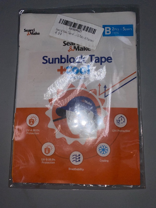Photo 1 of Searci&Make 99.8% sunscreen patch Hydro Cool Jumbo size, golf accessories gifts Sun Protection UV facial face tape