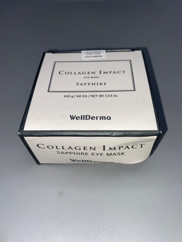 Photo 1 of WELLDERMA Collagen Impact Sapphire Eye Mask 60 Sheets - Nourishing Enriched Moisturizing Hydrogel Eye Patches Wrinkles Collagen, Under Eye for Dark Circles, Dry and Dull Skin New
