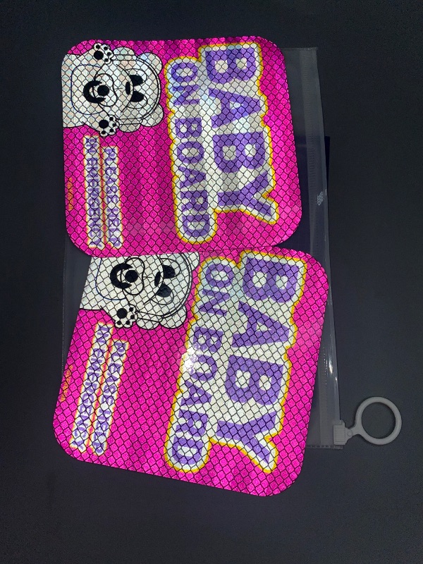 Photo 1 of 2 PINK SQUARE** GEEKBEAR [Signature] Baby on Board Car Magnet