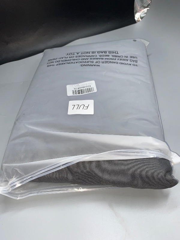 Photo 1 of SLEEP ZONE Nanotex Super Soft Cooling Full Size Bed Sheets Set 4 Piece - Easy Care Fitted Flat Sheet & Pillowcase Sets - Wrinkle Free, Fade Resistant, Deep Pocket 16" (Gull Gray, Full)
