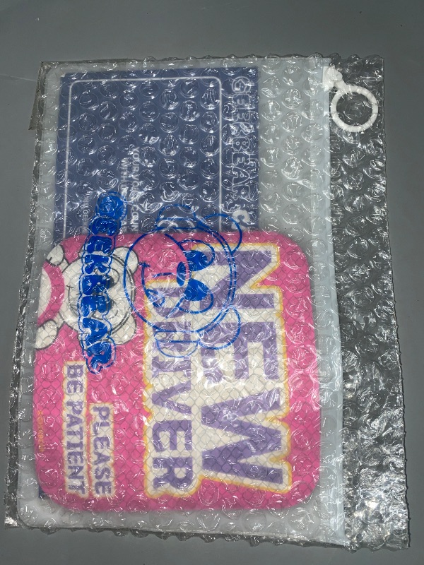 Photo 1 of PINK SQUARE** GEEKBEAR [Signature] New Driver Magnet for Car - Geekbear Line