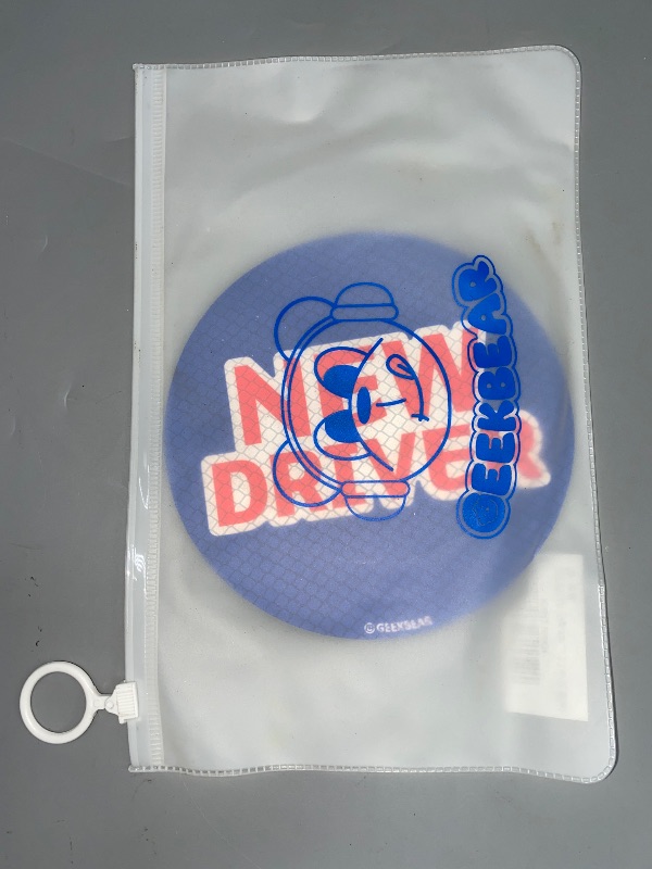 Photo 1 of GEEKBEAR [Signature] New Driver Magnet for Car - Signature Line - Circle 5.3 x 5.3 in (1, Blue)