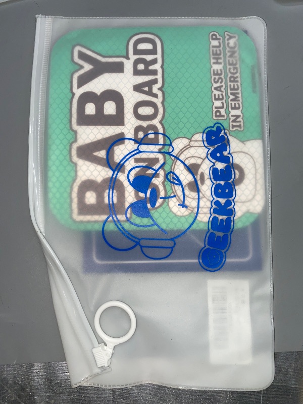 Photo 1 of SQUARE MINT- GEEKBEAR Baby on Board Car Sign - Sticker or Magnet & Color Options, Weather-Resistant 