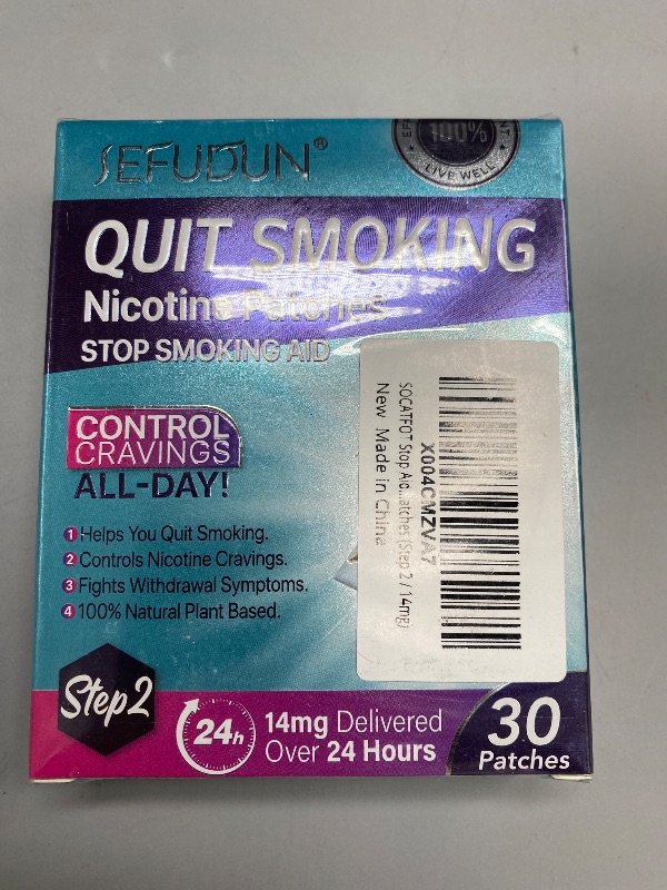 Photo 1 of Quit Smoking Patches Step 2, Step 2 to Quit Smoking, 14mg Delivered Over 24 Hours, Smoking Aid to Help Quit Smoking 30 Patches
