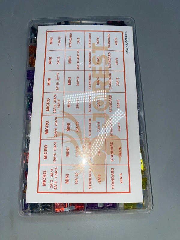 Photo 1 of 300Pcs Car Fuse Assortment Kit, 160 Mini Blade Fuses Automotive + 90 Standard Auto Fuses + 50 Micro Fuse + 1 Puller – for Car/RV/Truck/Motorcycle(2Amp 3A 5A 7.5A 10A 15A 20A 25A 30A 35A 40A)
