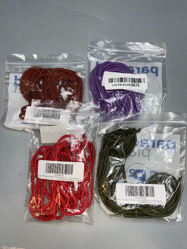 Photo 1 of BUND OF 4 PARACORD PLANET 550 FOR INDOOR AND OUTDOOR 10FT EACH 