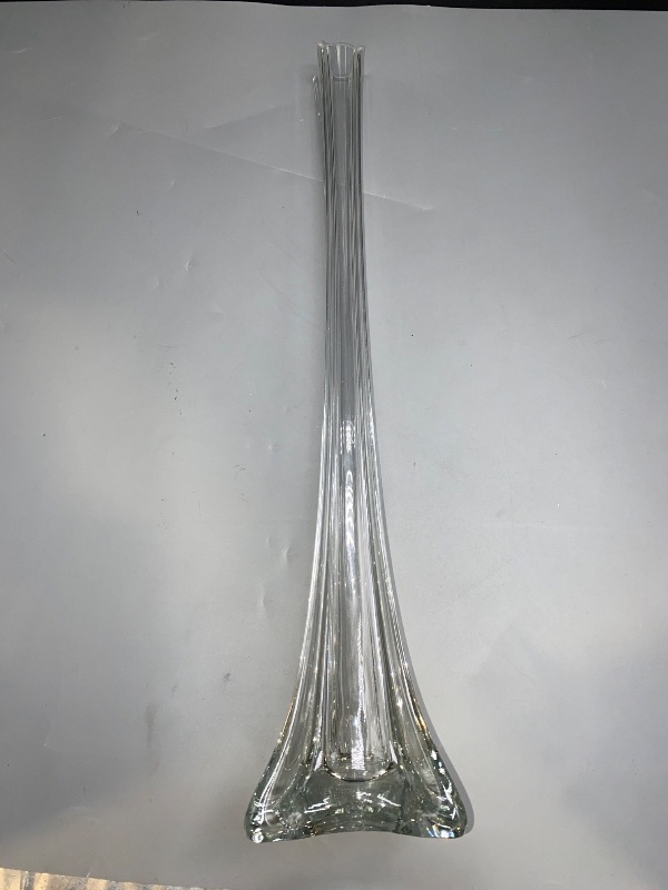 Photo 1 of Anderson's Clear Fluted Base Vase Kit, 16 Inches, Favors, Keepsakes, Table Décor, Prom, Homecoming, Event Décor, Gift Bags