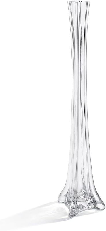 Photo 1 of Anderson's Clear Fluted Base Vase Kit, 16 Inches, Favors, Keepsakes, Table Décor, Prom, Homecoming, Event Décor, Gift Bags