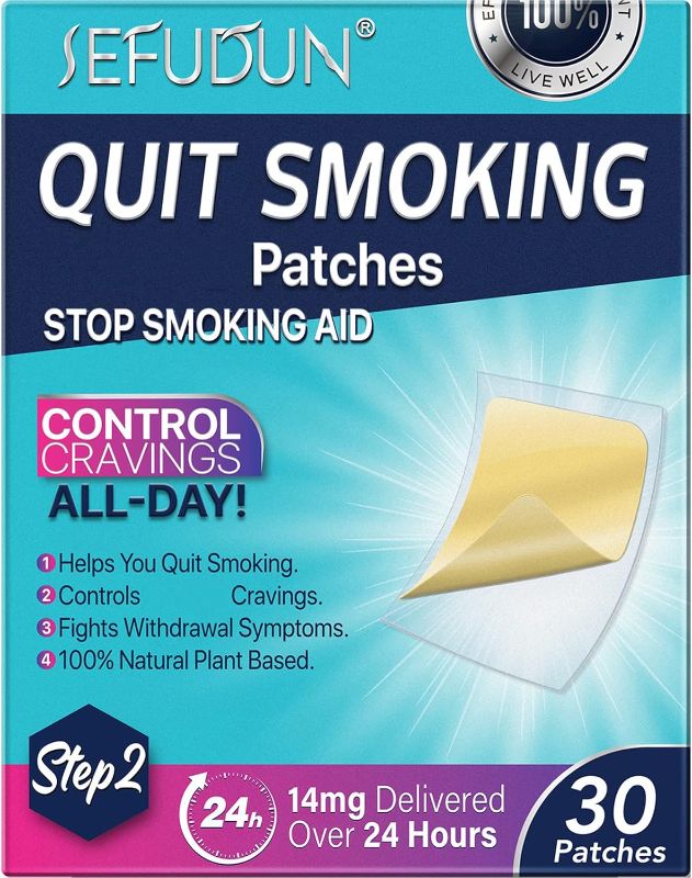 Photo 1 of Quit Smoking Patches Step 2, Step 2 to Quit Smoking, 14mg Delivered Over 24 Hours, Smoking Aid to Help Quit Smoking 30 Patches
