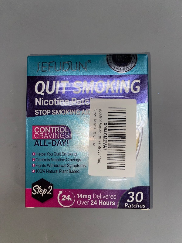 Photo 1 of Quit Smoking Patches Step 2, Step 2 to Quit Smoking, 14mg Delivered Over 24 Hours, Smoking Aid to Help Quit Smoking 30 Patches
