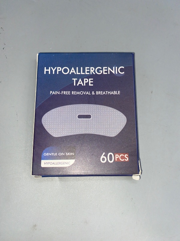 Photo 1 of CAXEBST Gentle Transparent White Tape 60 Pcs - Hypoallergenic tape for Sensitive Skin, Painless Removal, Breathable