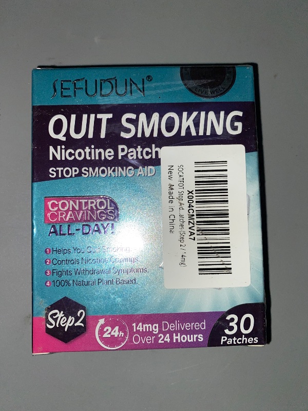 Photo 1 of Quit Smoking Patches Step 2, Step 2 to Quit Smoking, 14mg Delivered Over 24 Hours, Smoking Aid to Help Quit Smoking 30 Patches