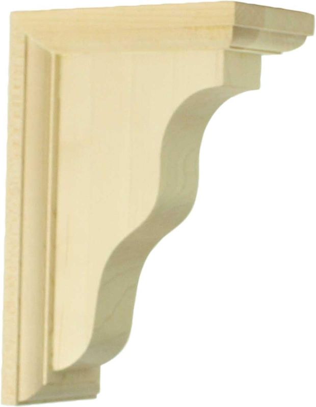 Photo 1 of Ekena Millwork BKT02X05X07HARW Hamilton Traditional Wood Brackets, 2 1/4"W x 5"D x 7"H , Rubberwood