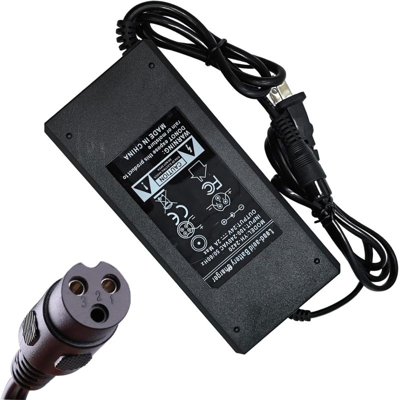 Photo 1 of 24V2A MX350 MX400 Dirt Bike Charger for Razor E100 E125 E150 E175 E200 E200S E300 E300S E500 PR200 E225S E325S, Pocket Mod, Sports Mod, and Dirt Quad, Ground Force, Mini Chopper for W13112099014

