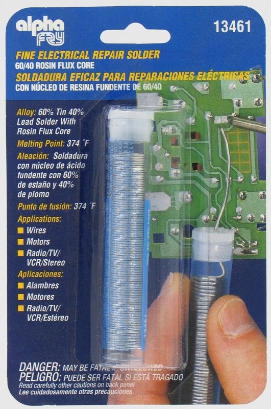 Photo 1 of Alpha Metals #AM13461 .50OZ .032 Electric Solder
