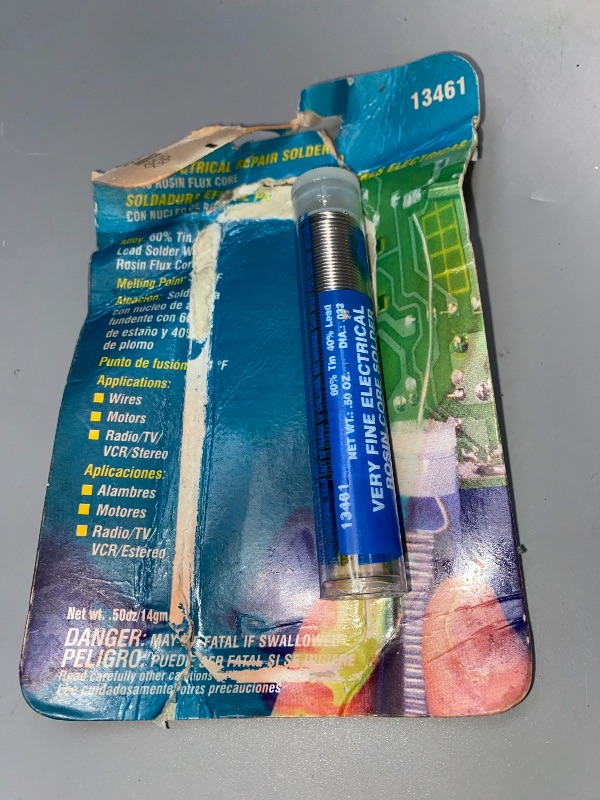 Photo 1 of Alpha Metals #AM13461 .50OZ .032 Electric Solder
